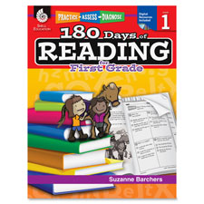 Shell Education 180 Days of Reading 1st-Grade Book