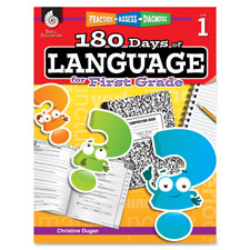Shell Education 180 Days/Language 1st-grade Book