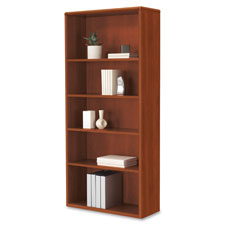 HON 10700 Series Cognac Laminate 5-shelf Bookcase