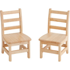 Early Childhood Res. 3 Rung Ladderback Chairs