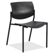 Lorell Plastic Seat/Back Stacking Chair