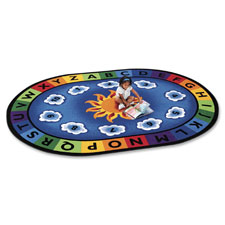 Carpets for Kids Sunny Day Learn/Play Oval Rug