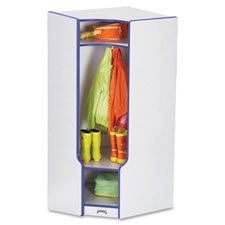 Jonti-Craft 3-double Hooks Step Corner Coat Locker