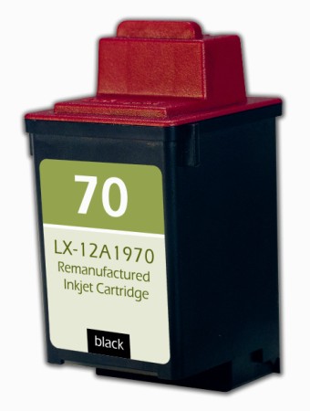 Premium Quality Black Inkjet Cartridge compatible with Lexmark 12A1970 (Lexmark #70)