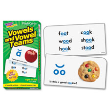 Trend Vowels and Vowel Teams Flash Cards