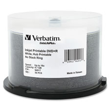 Verbatim 16X White Inkjet Printable DVD+R