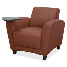 Lorell Reception Seating Chair w/Writing Tablet