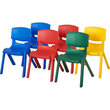 Early Childhood Res. 14" Assorted Resin Chair Set