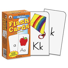 Carson PK-Grade 1 Alphabet Flash Cards Set