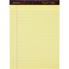 Tops Gold Fibre Narrow Ruled Prem. Writing Pads