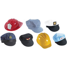 Children's Fact. Go To Work Hats Play Set