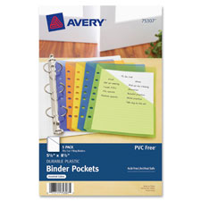 Avery 5-1/2"x8-1/2" Mini Binder Pockets
