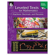 Shell Education Fractions/Math Leveled Texts Book