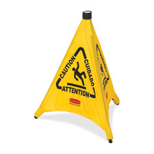 Rubbermaid Comm. Multi-Lingual Caution Safety Cone