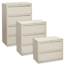 HON Brigade 700 Light Gray Locking Lateral File