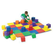 Children's Fact. Patchwork Mat Matching Blocks Set