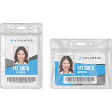 Advantus Vinyl ID Badge Holders