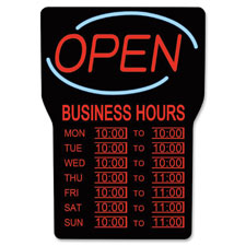 Royal Sovereign Business Hours Open Sign