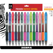 Zebra Sarasa Gel Medium Point Retractable Pens