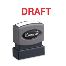 Xstamper DRAFT Stamp