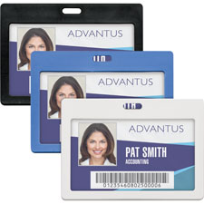 Advantus Horizontal Rigid ID Badge Holder