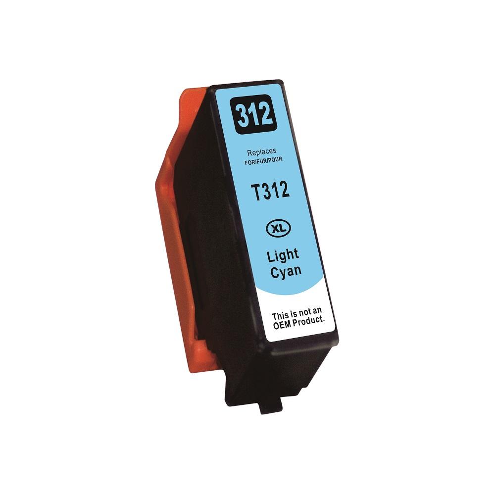Premium Quality Light Cyan High Yield Ink Cartridge compatible with Epson T312XL520-S (Epson 312XL)