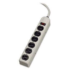 Fellowes 6-Outlet Metal Power Strip