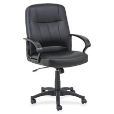 Lorell Chadwick Managerial Mid-Back Leather Chair