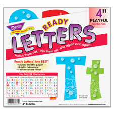 Trend Bubbles Design 4" Ready Letters Pack