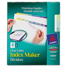 Avery 8-Colored Tabs Presentation Dividers