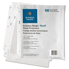 Bus. Source Economy Weight Sheet Protectors