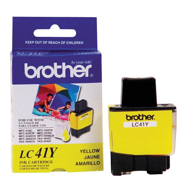 Brother LC-41Y Yellow OEM Inkjet Cartridge