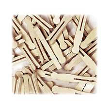 Chenille Kraft Flat-Slotted Clothespins
