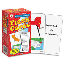 Carson Grades 3-5 U.S. States/Capitals Flash Cards