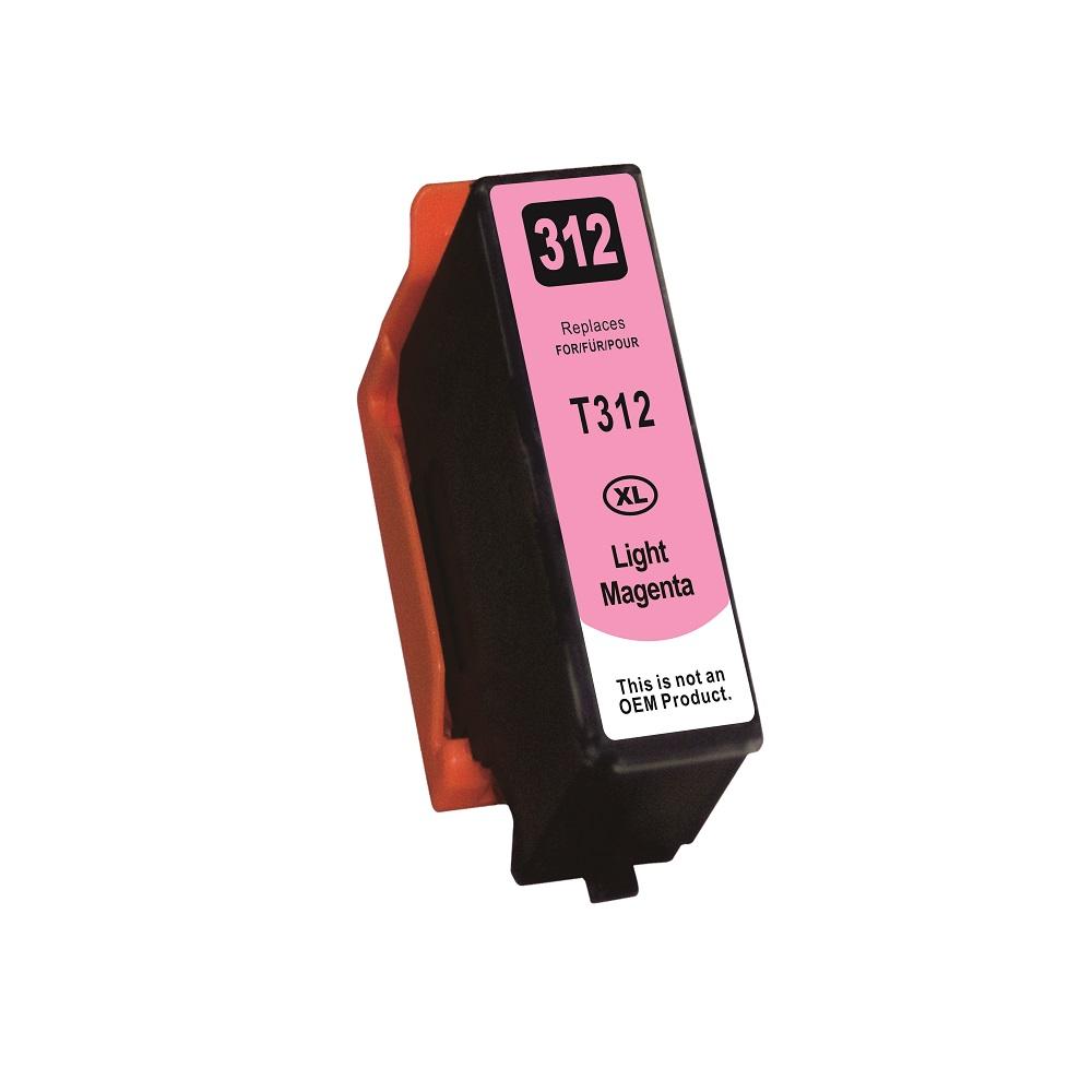 Premium Quality Light Magenta High Yield Ink Cartridge compatible with Epson T312XL620-S (Epson 312XL)
