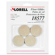 Lorell Felt Round Tab Floor Glides