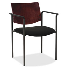 Lorell Wood Back Guest Chair w/ Arms