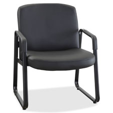 Lorell Big/Tall Leather Guest Chair