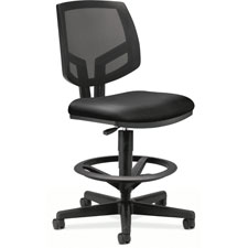 HON Volt Mesh/Leather Adj. Footring Task Stool