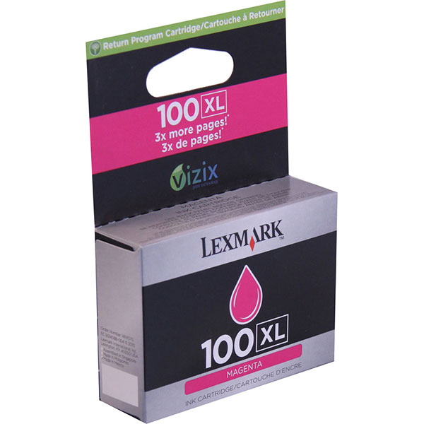 Lexmark 14N1070 (Lexmark #100M XL) Magenta OEM Ink Cartridge