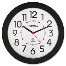 Lorell 9" Radio Controlled Profile Wall Clock