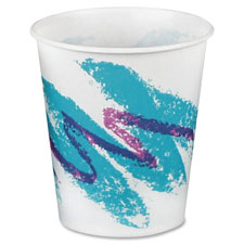 Solo Cup Jazz Design Waxed Paper Cold Cups