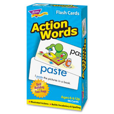 Trend Action Words Skill Drill Flash Cards