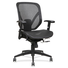 Lorell Mesh Seat/Back Mid-back Chair