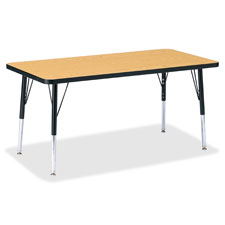 Jonti-Craft Elem. Hgt Classic Oak Rectangle Table