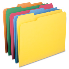 Smead 1/3 Cut 2-ply Tab Colored File Folders