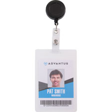 Advantus Badge Strap Clip-on Retractable ID Reel