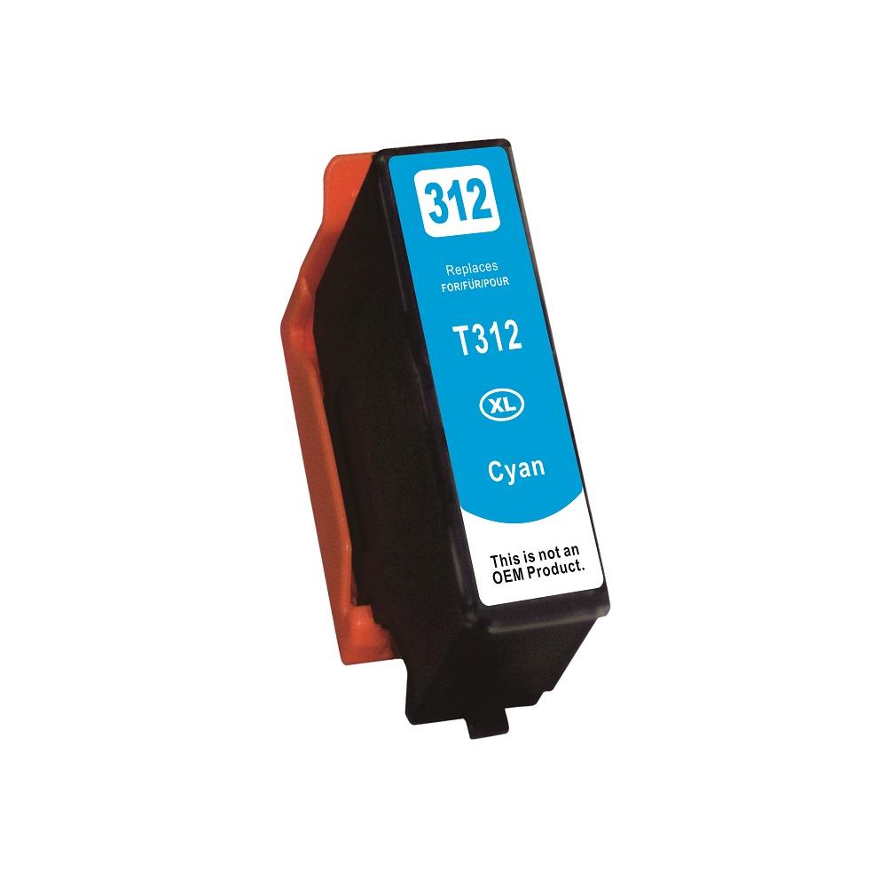 Premium Quality Cyan High Yield Ink Cartridge compatible with Epson T312XL220-S (Epson 312XL)