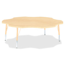 Jonti-Craft Toddler Maple Laminate Six-leaf Table