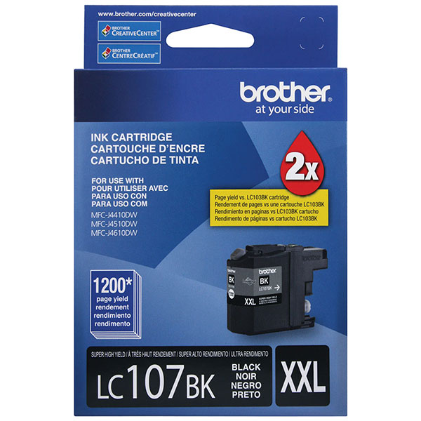Brother LC-107BK Black OEM Ink Cartridge